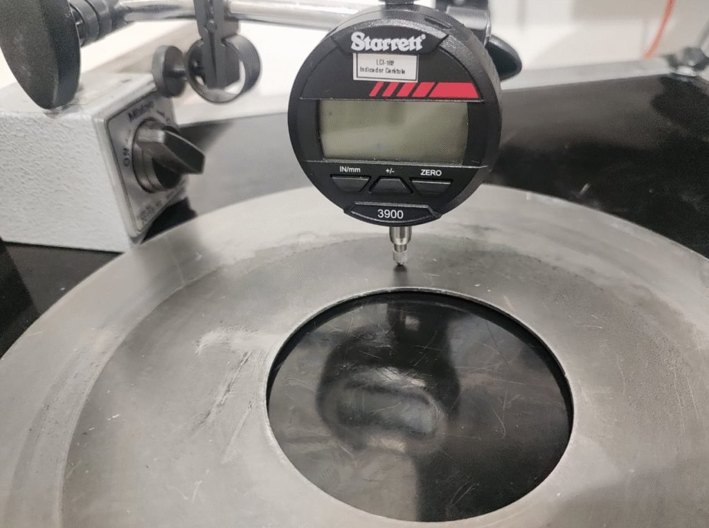 Verificacón dimensional de Platinas de orificio