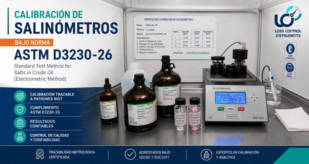 Calibracion de salinómetros ASTM D3230-26